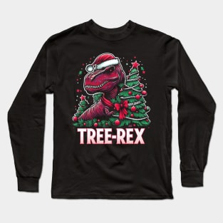 "Tree-Rex" Funny Christmas Long Sleeve T-Shirt